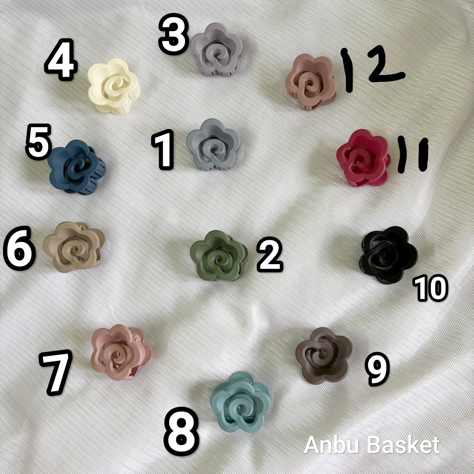 Floral shape hair clip - Small