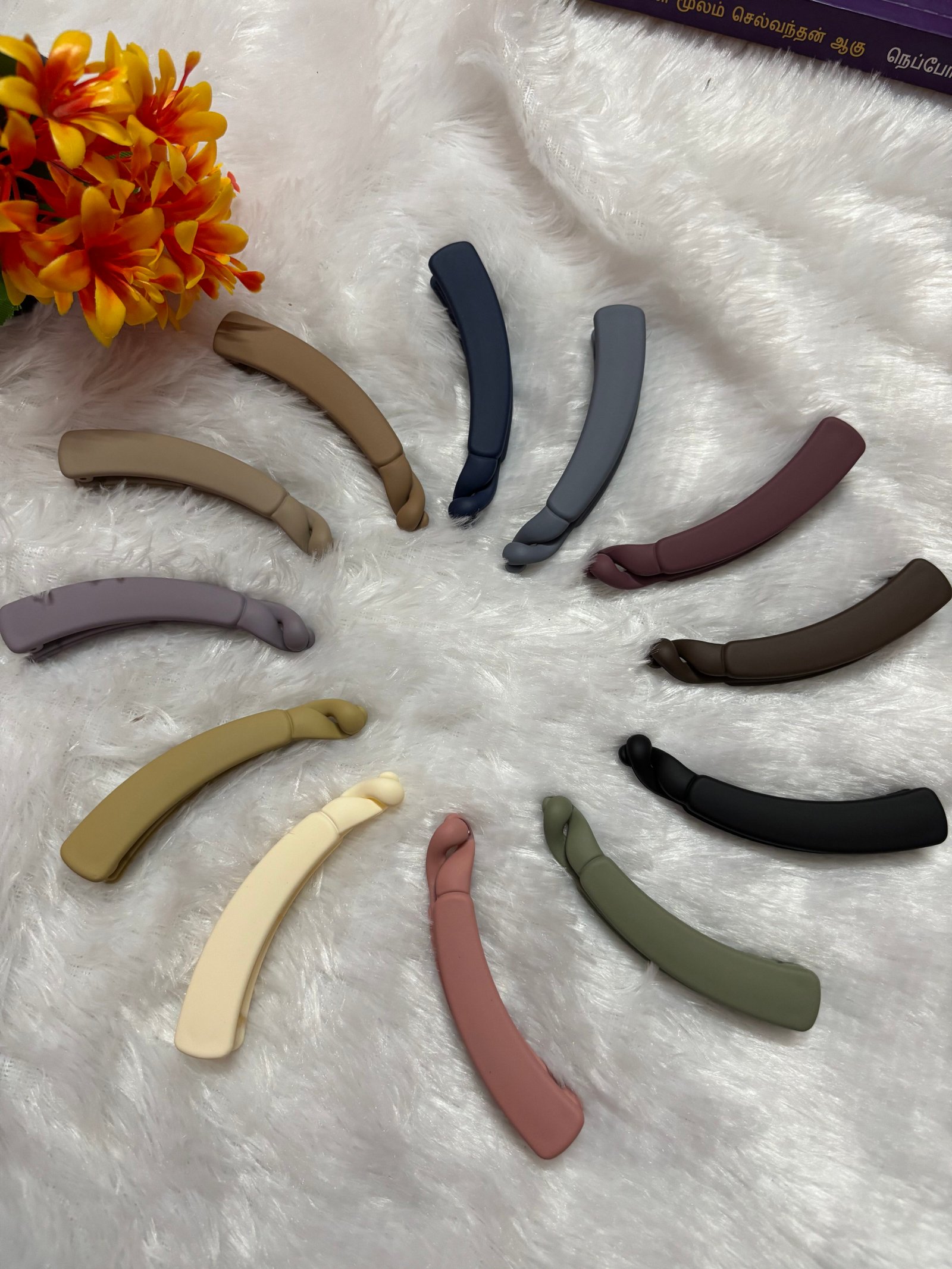 Banana hair clip - 6Pcs.